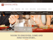 Tablet Screenshot of mahonshotel.co.uk
